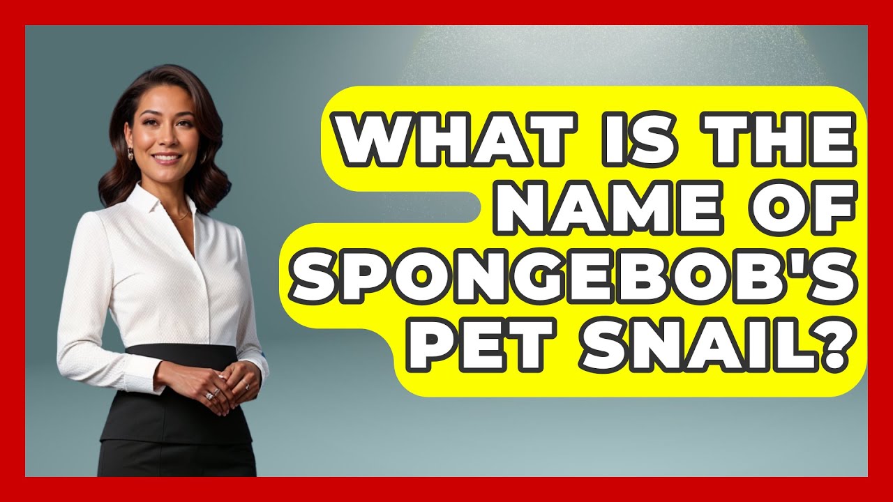 What Is the Name of SpongeBob's Pet Snail? | Cartoon Fan Club