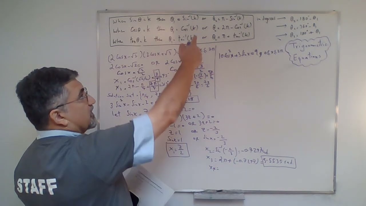 Chapter 7-Trig. Equations/Identities: Quadratic Trigonometric Eqs. Sec.6A| MHF4U1-Advanced Functions