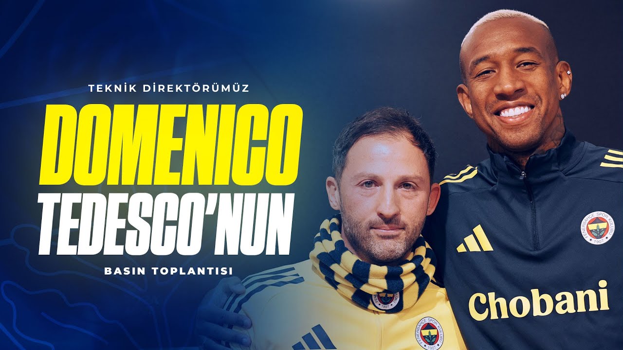 🔵CANLI | Teknik Direktörümüz Domenico Tedesco ve Oyuncumuz Anderson Talisca'nın Basın Toplantısı