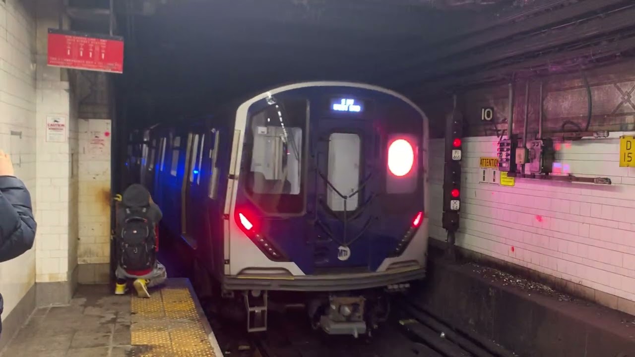 MTA New York City Subway: Kawasaki R211A D train departing 36 Street 