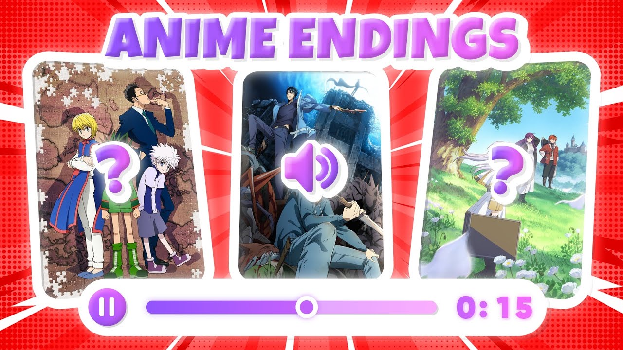 🎶 Угадай ENDING аниме! (Легко 😎 ➜ Невозможно 💀)