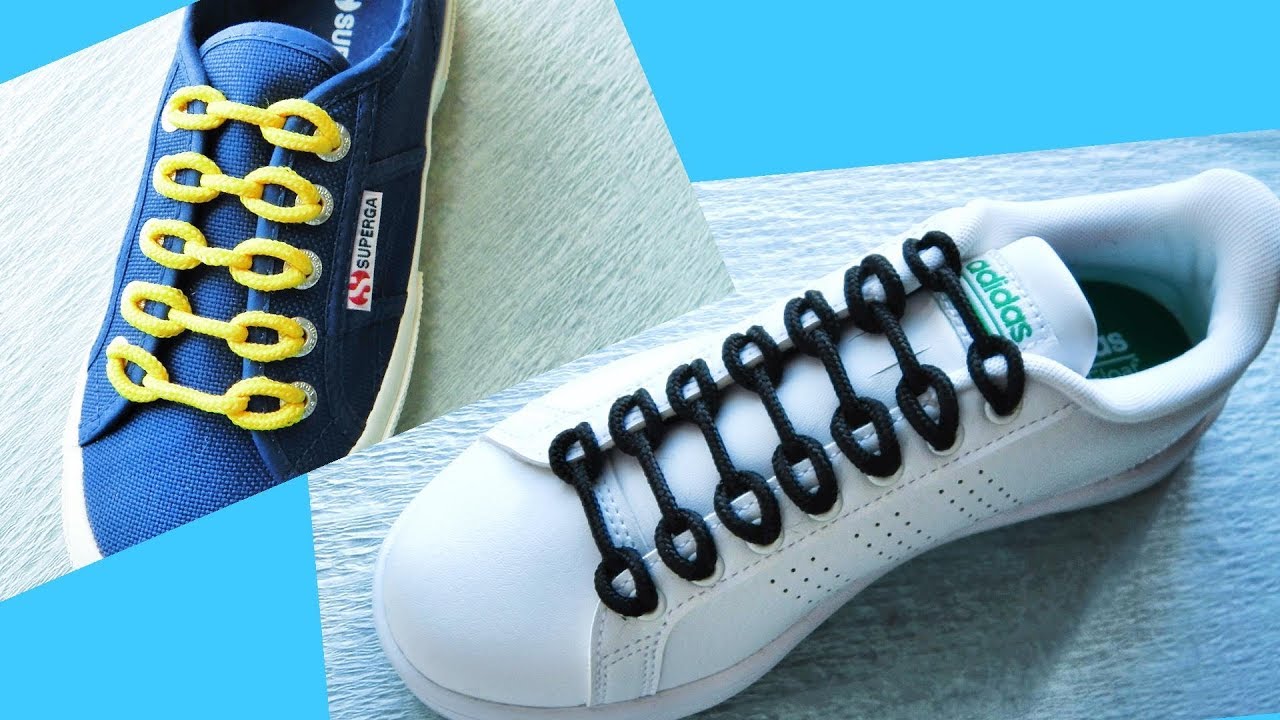 〔靴紐の結び方〕丸いメガネが並んでいるみたいな靴ひもの通し方　丸ひも編　how to tie shoelaces 〔生活に役立つ！〕