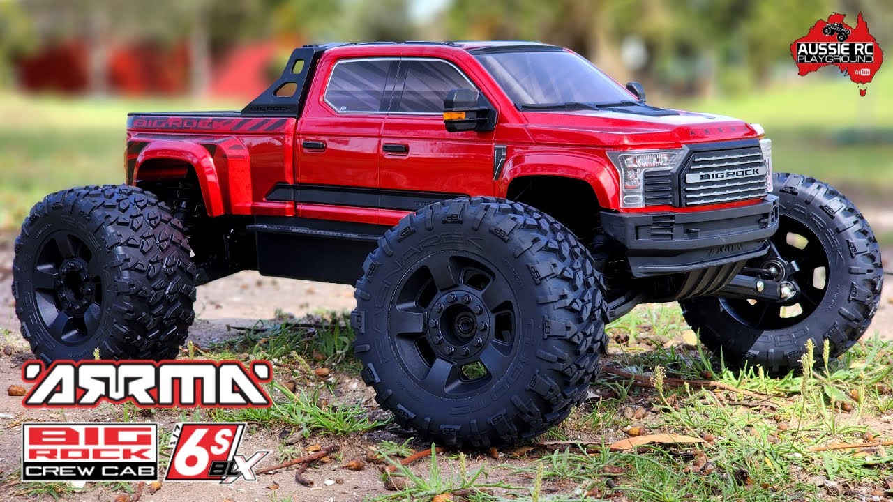 I wrecked it! 😩 ARRMA Big Rock Crew Cab 6S first run on 4S - Stock