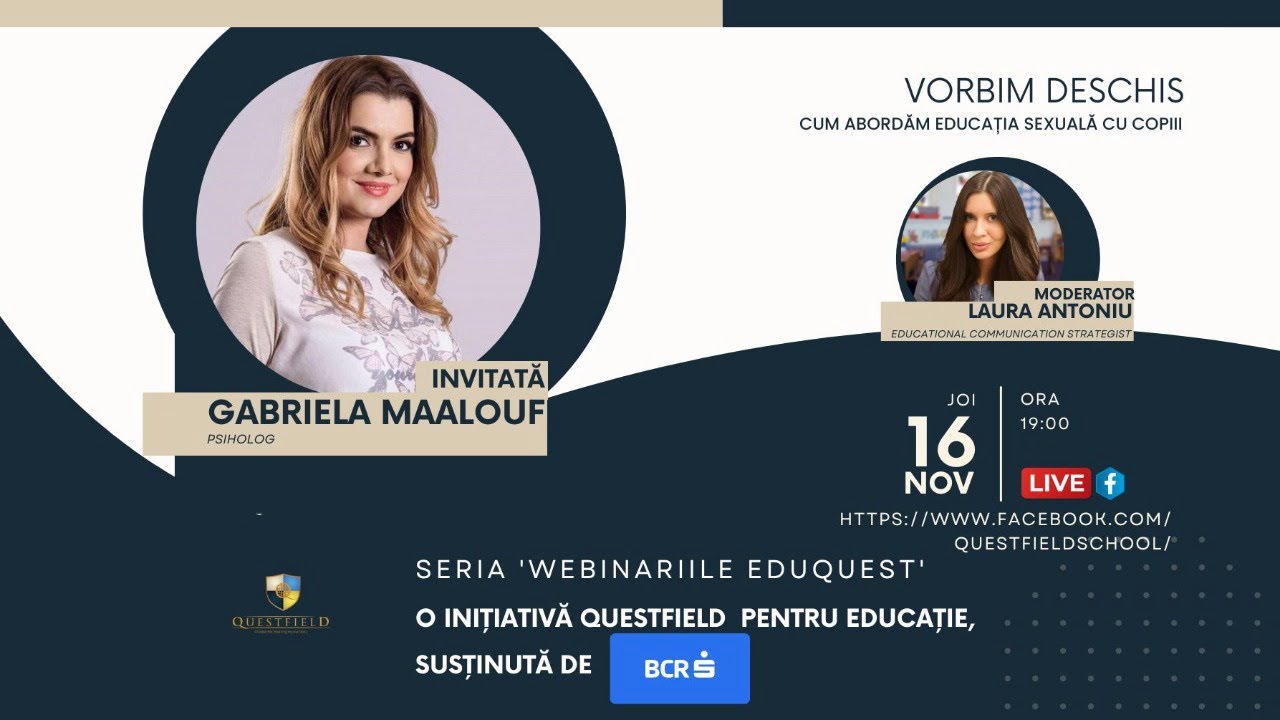 [Webinar] 'Vorbim deschis: cum abordăm educația sexuală cu copiii.'