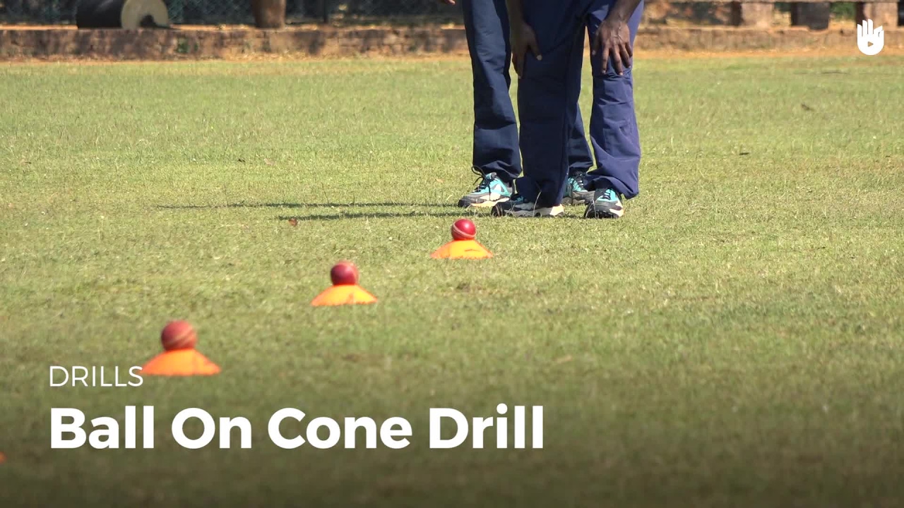 Ball on Cone Drill | Cricket