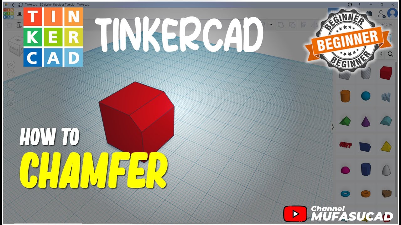 TinkerCAD How To Chamfer