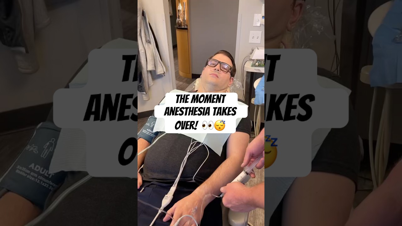 Anesthesia At The Dental Office Watch Him Fall Asleep