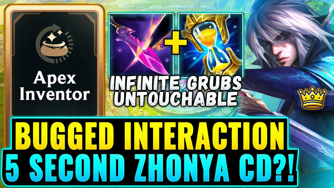 Insane Bugged Interaction: Apex Inventor + Zhonyas = Perma Stasis | League Arena Gameplay