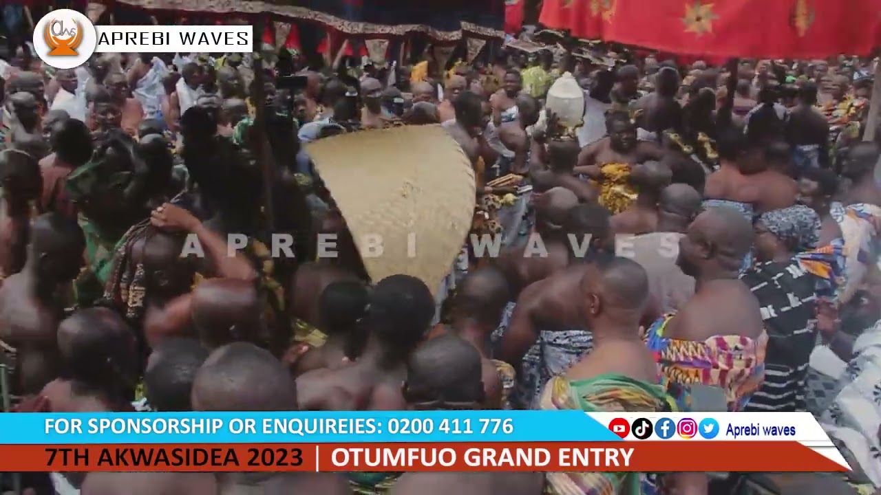 🌟 Experience the Grandeur of 7th Akwasidea with Otumfuo's Majestic Entry! 🌟