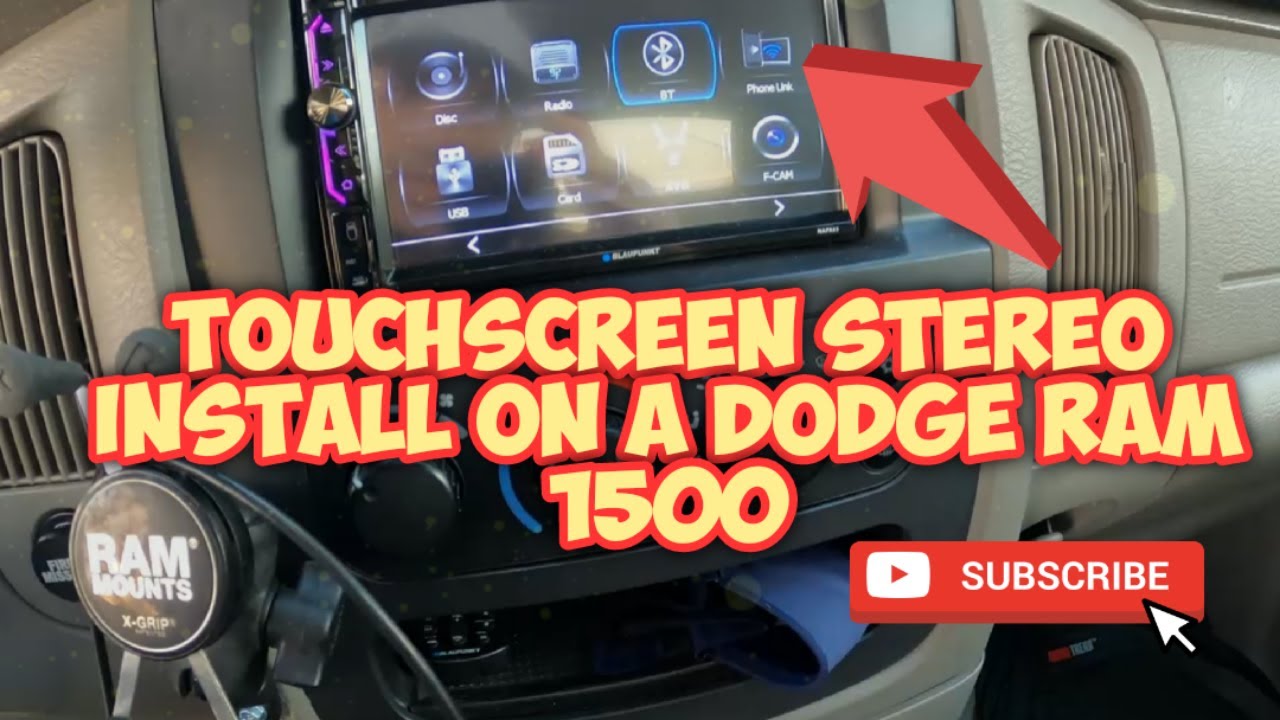 How to install a touchscreen Car RADIO on a 2005 Dodge Ram 1500 4.7L