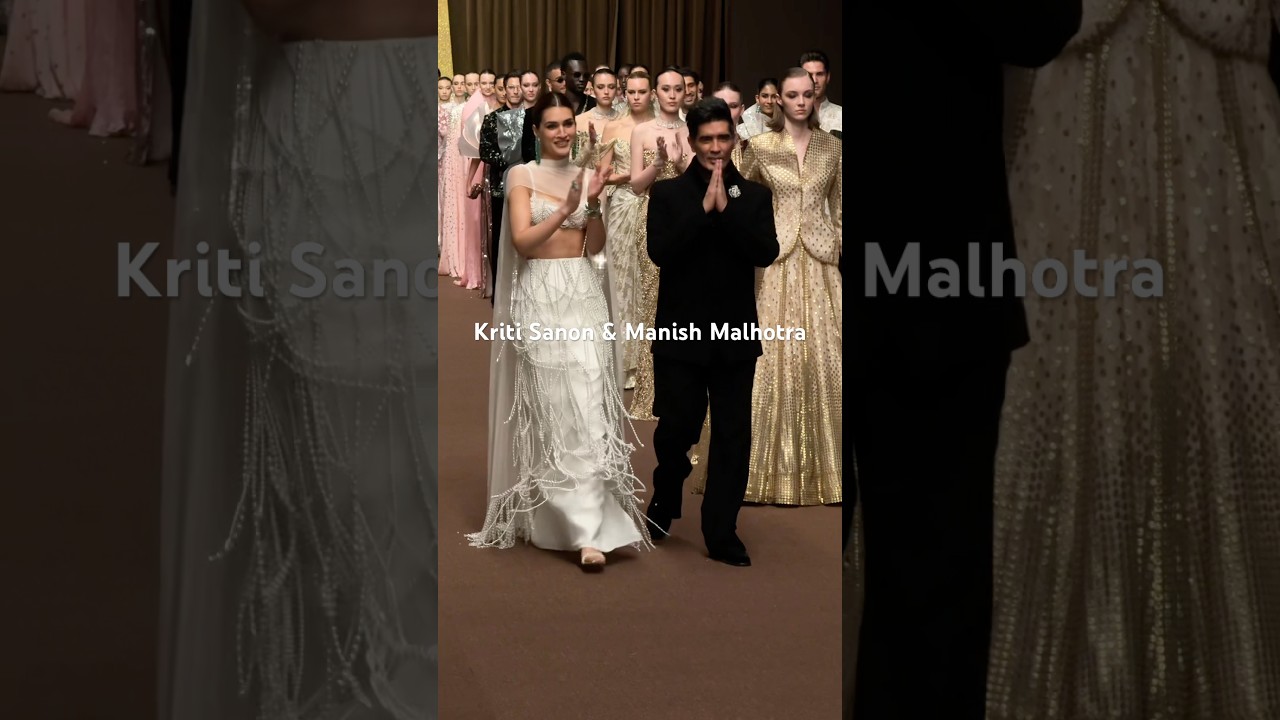 Kriti Sanon to close  Manish Malhotra show at Dubai Fashion Week 2026 #kritisanon #manishmalholtra