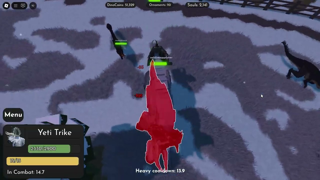 Yeti Trike vs Yeti Trike who will win in Jurassic blocky?