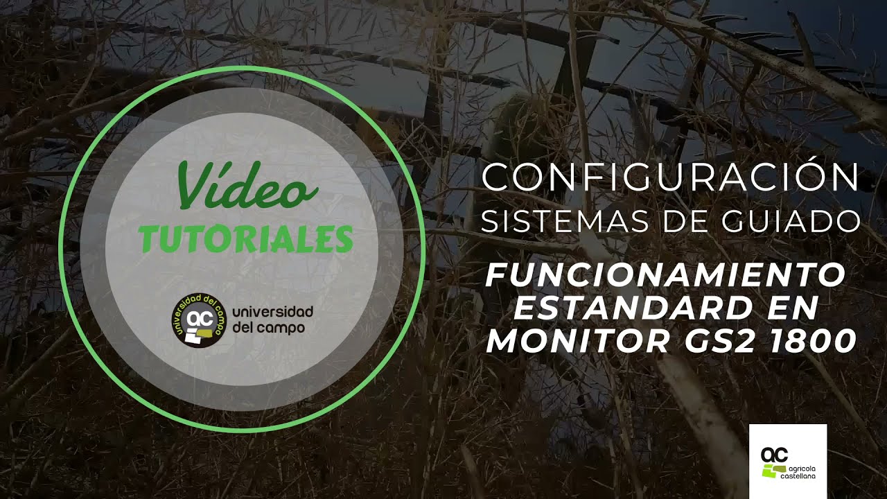 Funcionamiento estandard de Monitor GS2 1800 | Configuración Sistemas de Guiado