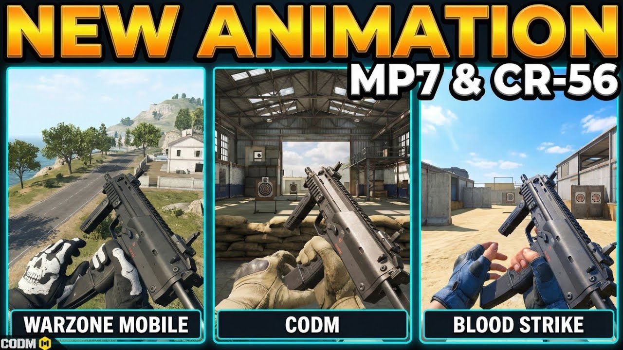 CODM MP7 & CR-56 Got NEW Animations - But Are They Better Than Blood Strike & Warzone Mobile?