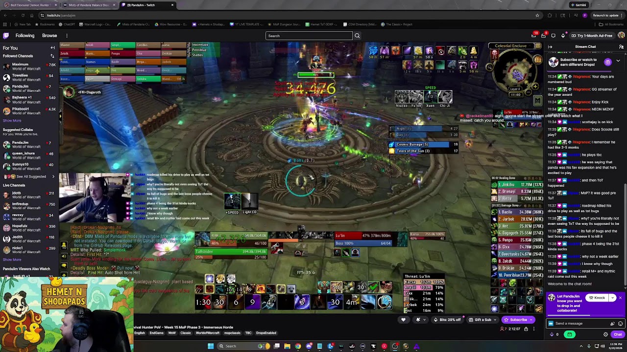 🔴MoP IS KING ToT MAIN RAID | PANDA LIFE CHOSE ME | HEMET GANG FOREVER | !Rested