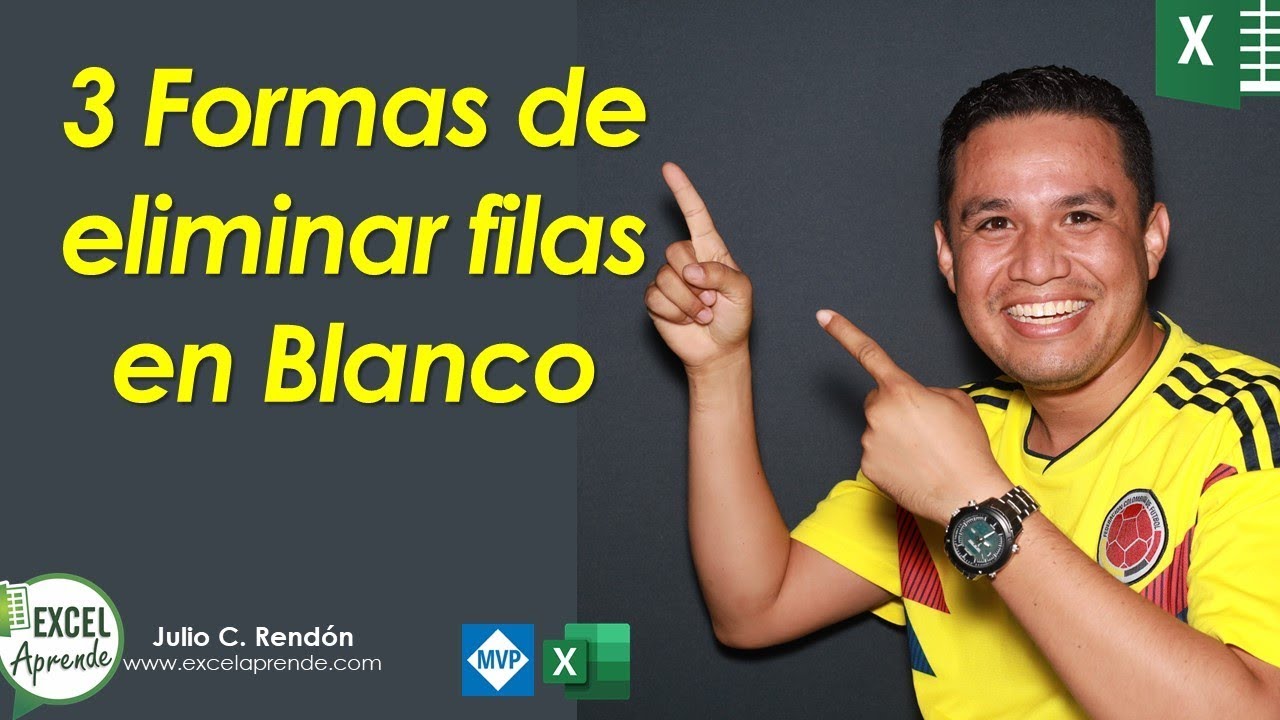 3 Formas de eliminar filas en Blanco | ExcelAprende