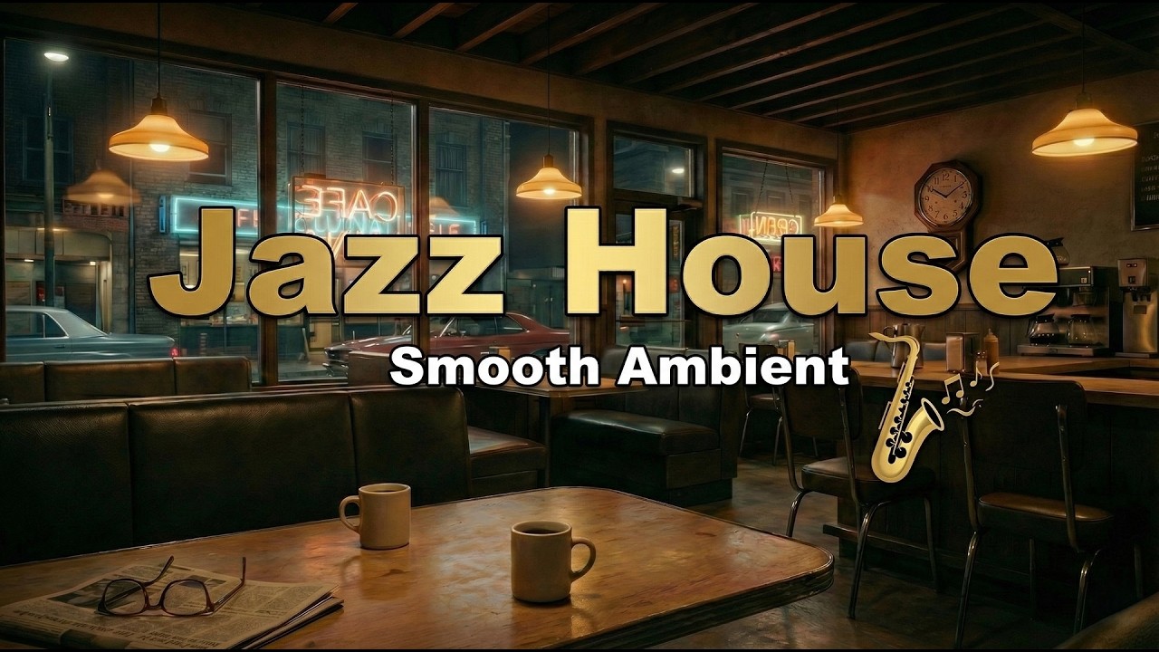 Waiting for Her in a Rainy Café ☕🌧️ | Cozy Ambient Jazz for Focus & Relax