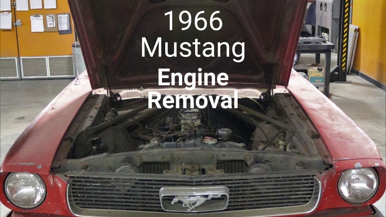 1966 Mustang Engine Removal In Record Time!