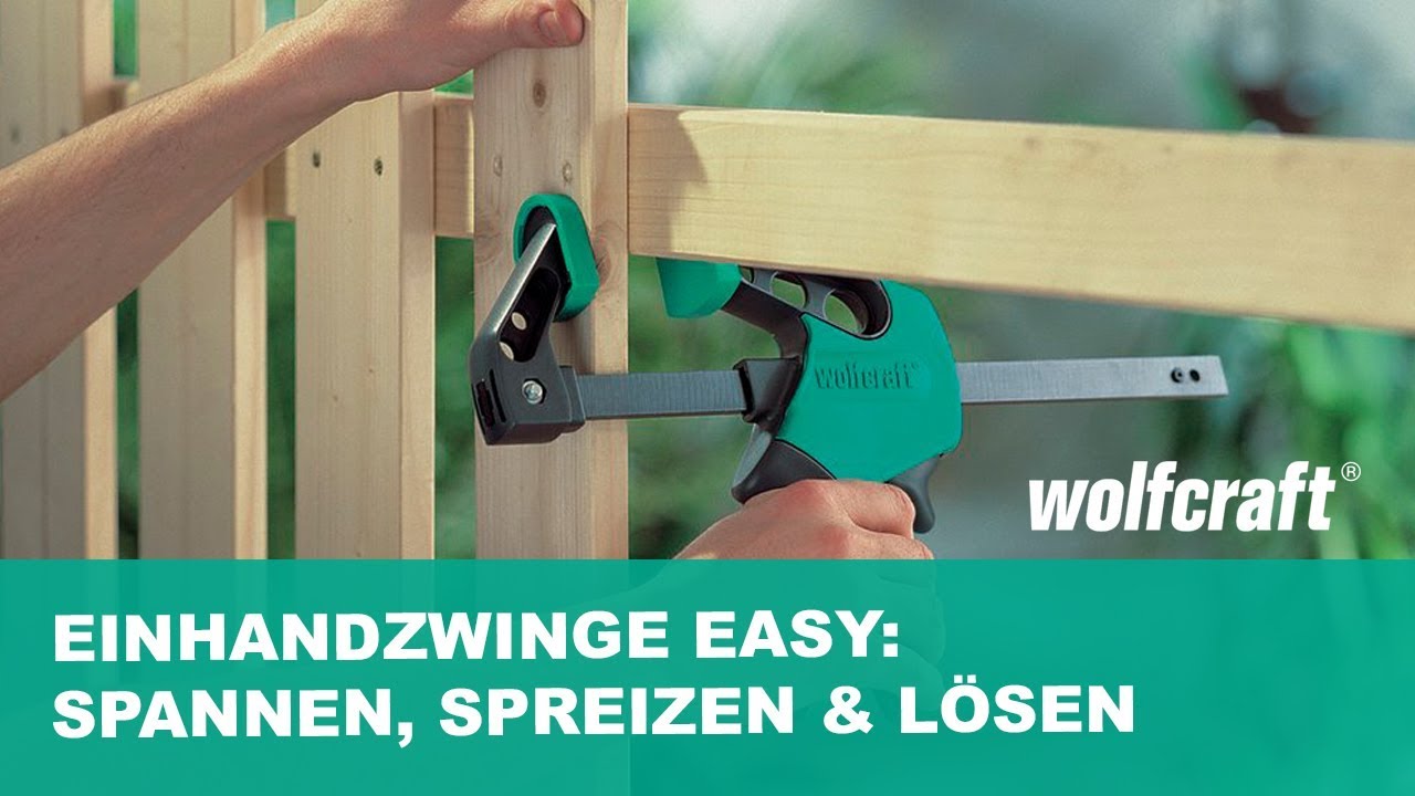 Einhandzwinge EASY: Spannen, Spreizen & Lösen | wolfcraft