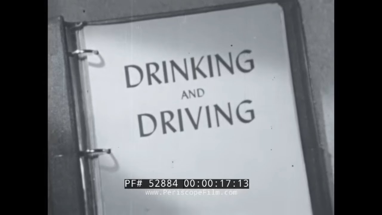 1940s DRINKING & DRIVING  DRIVER'S EDUCATION FILM by LOS ANGELES POLICE DEPT. 52884