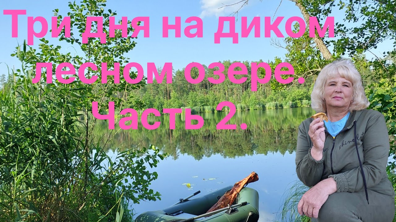На глухом ЛЕСНОМ ОЗЕРЕ. Рыбалка, охотничий лабаз,  грибы и ягоды.