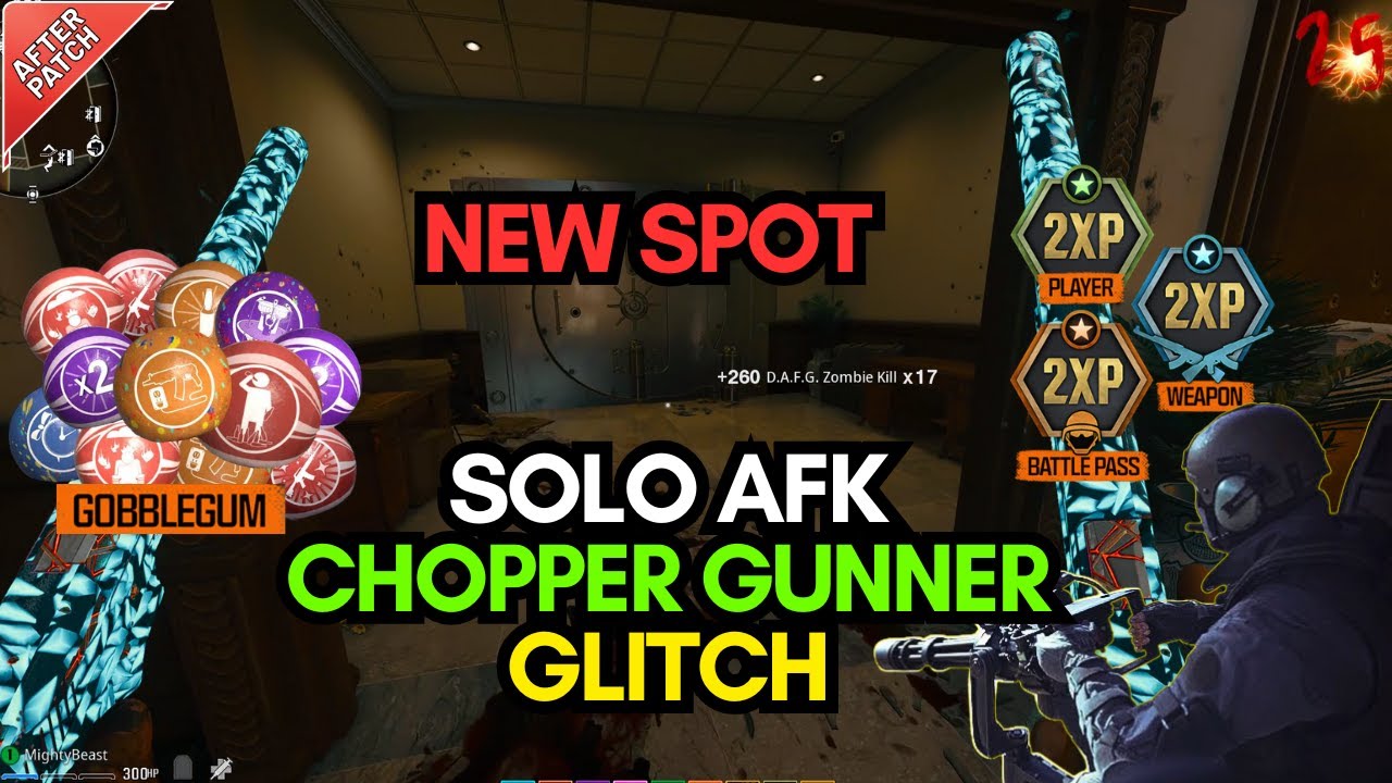 *NEW* AFTER PATCH SOLO AFK Chopper Gunner Glitch Double XP Gobblegums #blackops6 #gaming #callofduty