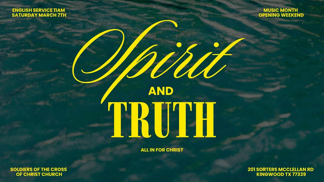 SCC KINGWOOD | Service of Holy Sabbath | March 7, 2026