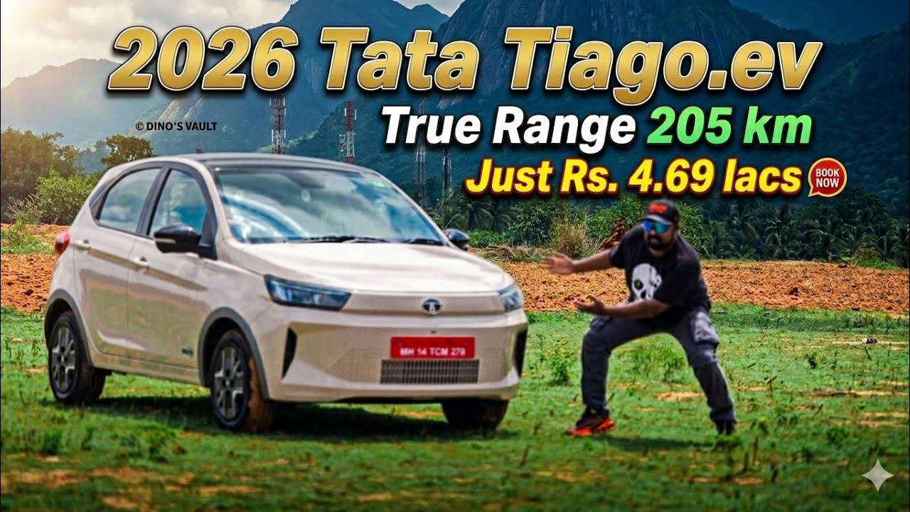2026 Tata Tiago EV | 205 km Range Rs. 4.69* lacs
