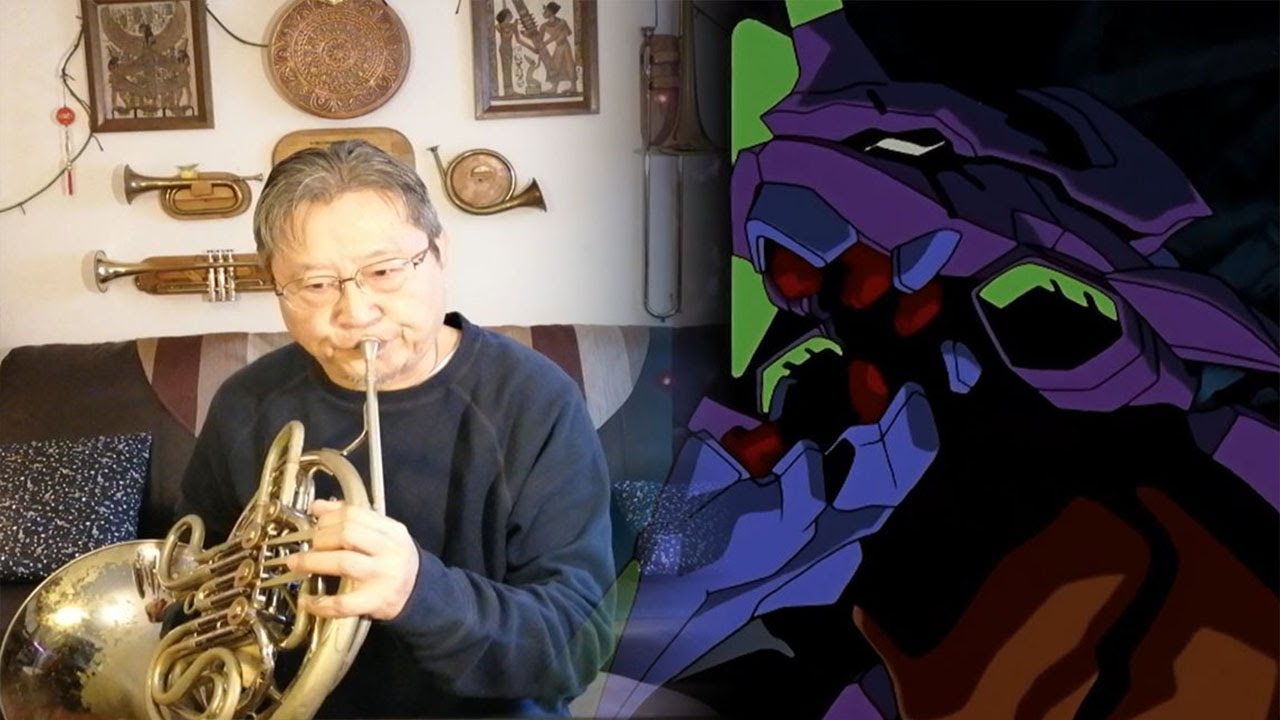还原率100%！同步率400%！！ 爸妈和我一起演奏EVA超经典BGM - 惊！初号机没电了！！