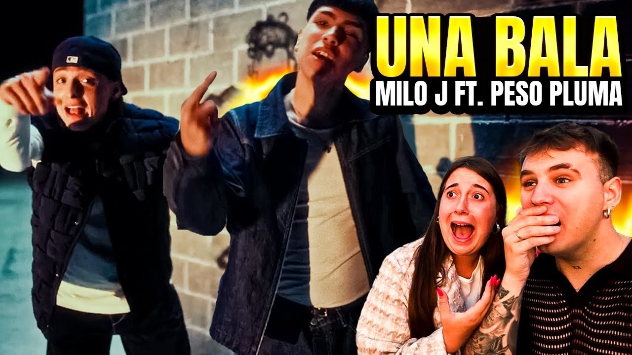 🇪🇸 ESPAÑOLES REACCIONAN a MILO J & PESO PLUMA - UNA BALA  🇲🇽😱 **no esperábamos esto*