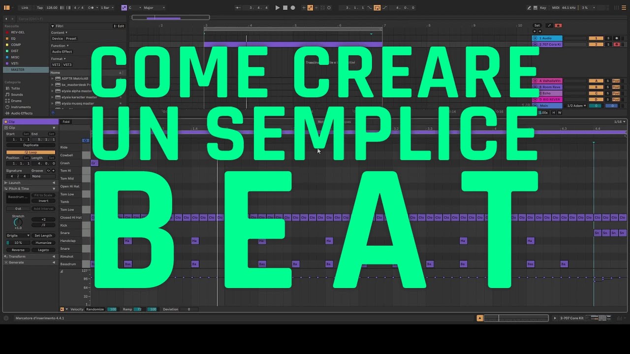 3 modi per costruire il tuo primo beat in ableton live 12 (Tutorial Italiano per principianti)