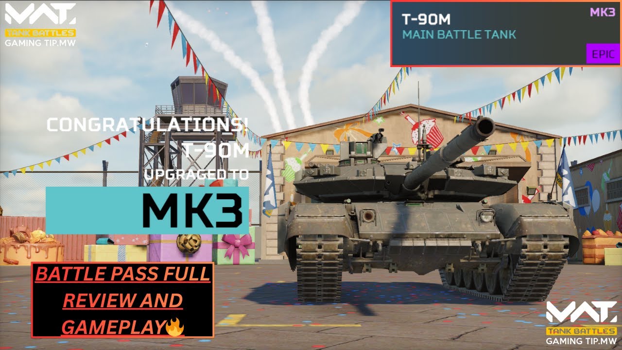 NEW T-90M Battlepass Free Tank Review & Gameplay - MWT Tank Battles