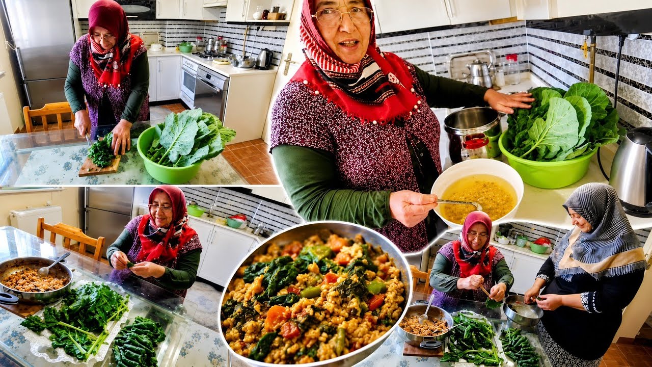 🥬 Karalahana Şöleni! Çorba + Sarma Tarifi | Karadeniz Köy Mutfağı 😋🔥 Vlog