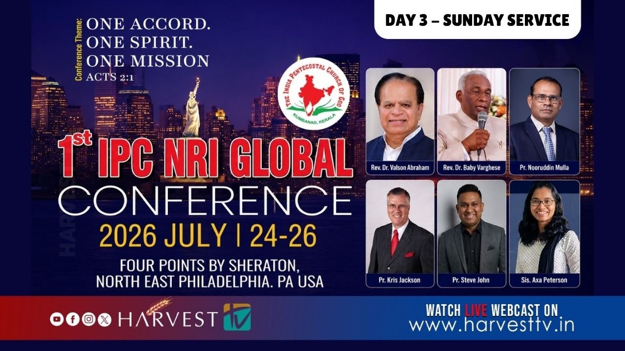 1st IPC NRI GLOBAL CONFERENCE 2026 | Day 03 - Sunday Service | Harvest TV