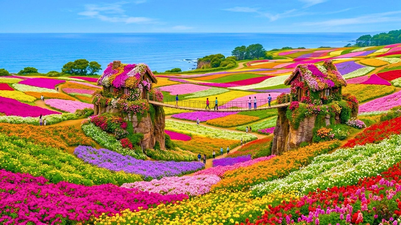IMPOSSIBLE PLACES | The Most Beautiful Flower Fields on Earth You&rsquo;ve Never Seen | 4K Documentary