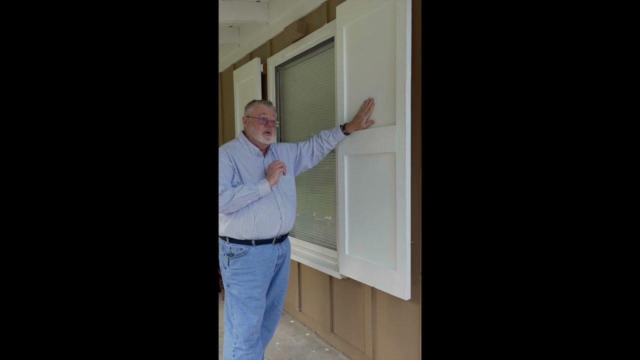 Homemade Hurricane Colonial Shutters