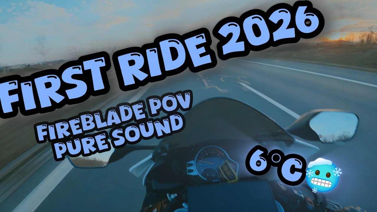First Ride of 2026 | 6°C Cold Start on the Honda CBR1000RR – Pure Sound POV
