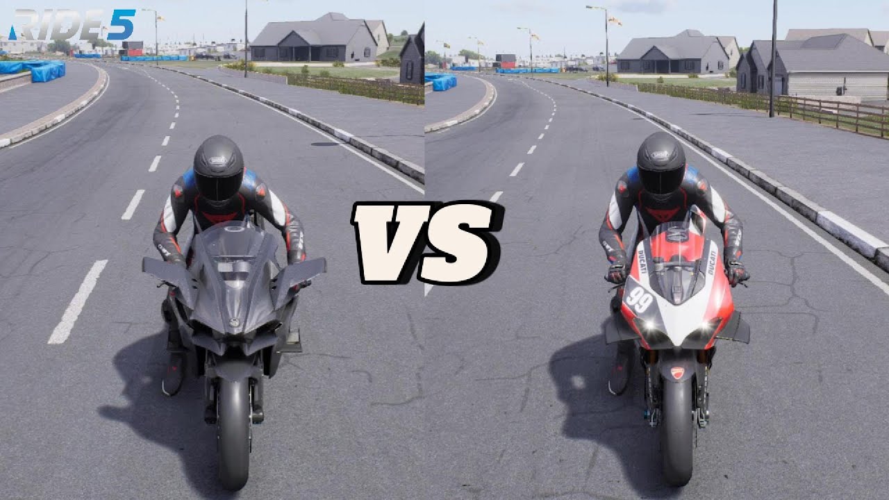 KAWASAKI NINJA H2 VS DUCATI PANIGALE V4R | RIDE5