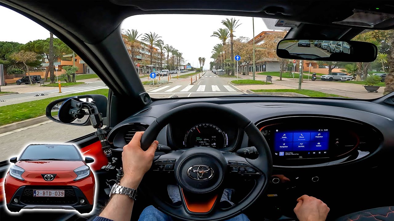 2022 Toyota Aygo X POV Test Drive: 72 HP manual transmission