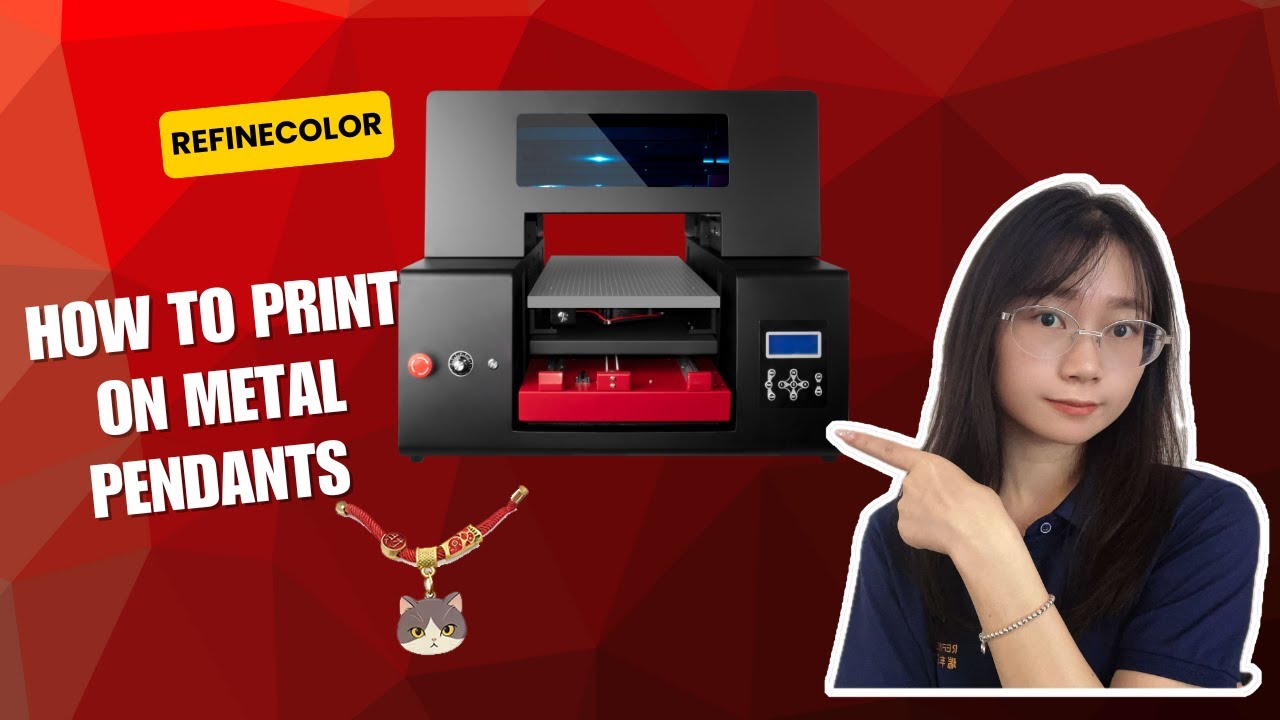 How to Print on Metal Pendants with an A3 UV Printer  Matte vs Gloss Finish Tutorial 💎🐾