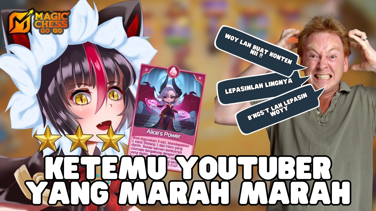 RESE JUGA LU LEPASIN NGGAK LING GW ANJ !! WKWKWK KETEMU YOUTUBER MARAH MARAH DI MAGIC CHESS GOGO