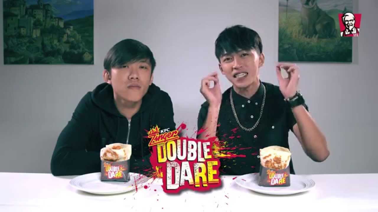 KFC Double Daredevils - Big Mouth Challenge (Tosh & Weiliang)