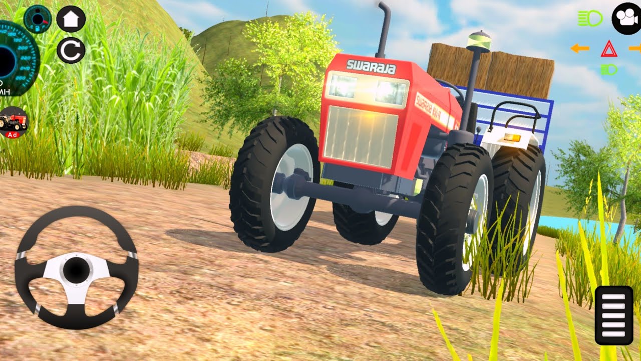TRANSPORTING tractor driving 3d #22 Sawraaj tractor Offroding Farm Android gameplay #gta5 #gtav