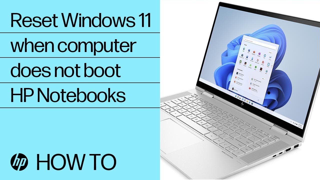 How to reset Windows 11 when your HP computer does not boot | HP Computers | HP Support