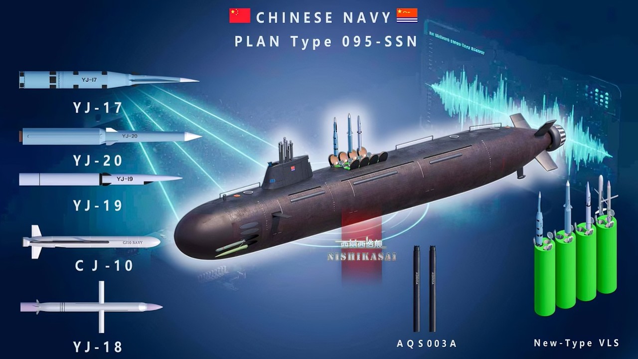 095攻击核潜艇可否比肩美国海狼：6大静音设计深度解析（4K）