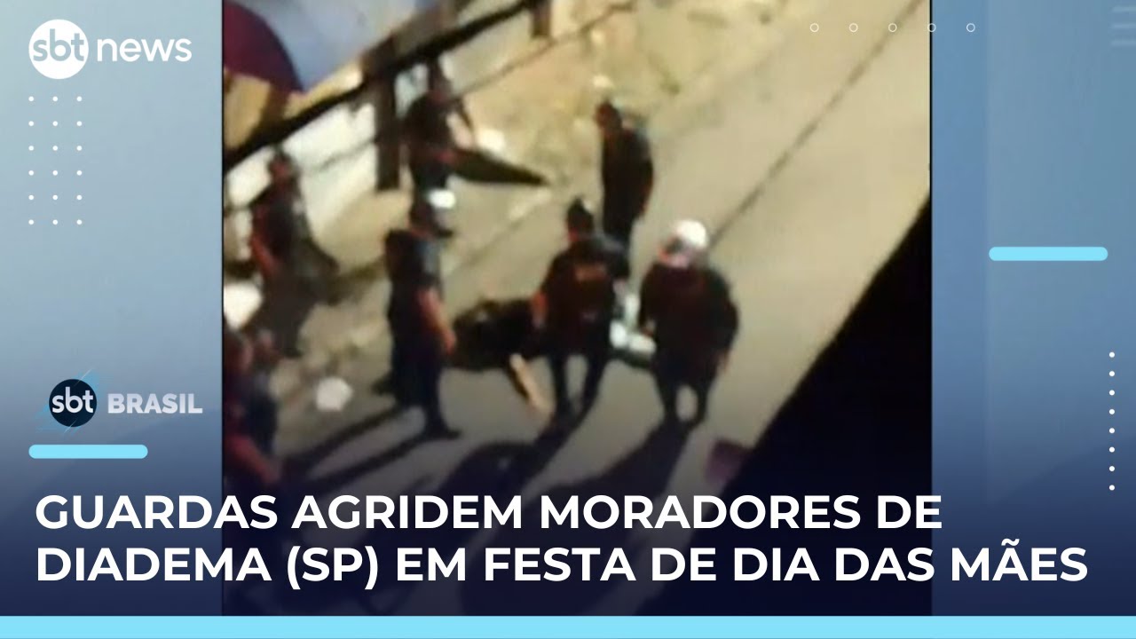 Prefeitura de Diadema (SP) afasta guardas acusados de agressão | SBT Brasil (16/05/25)