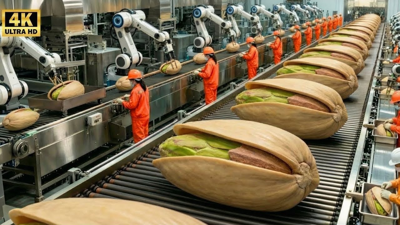 Inside A Pistachio Factory - How Pistachios Are Made