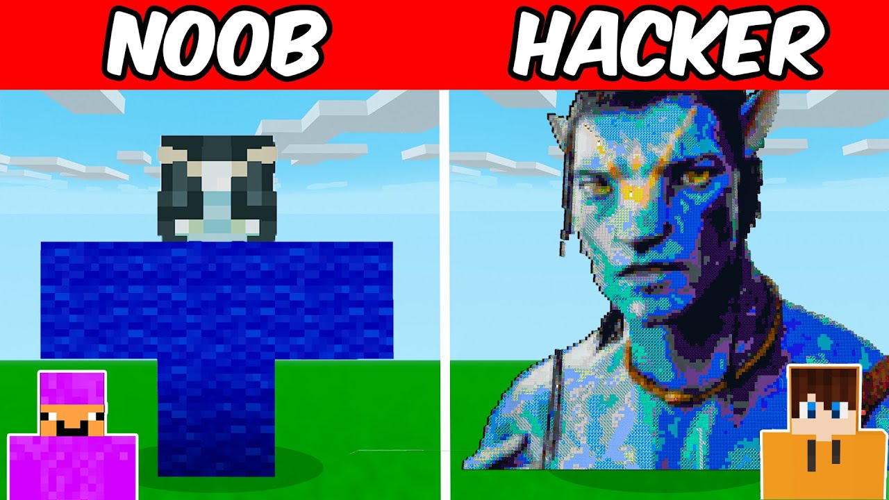 NOOB VS HACKER: AVATAR Build Challenge! (WAY OF WATER)