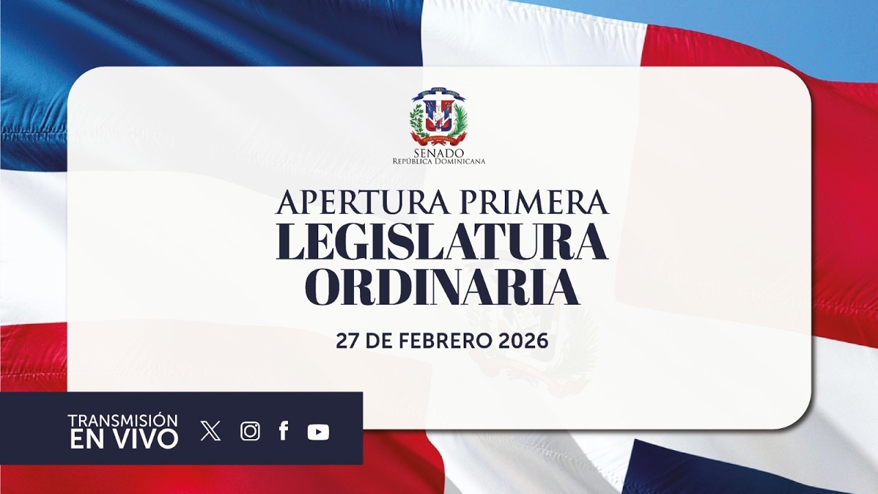 Transmision en vivo Apertura Primera Legislatura Ordinaria 2026,  Viernes 27 de febrero del 2026