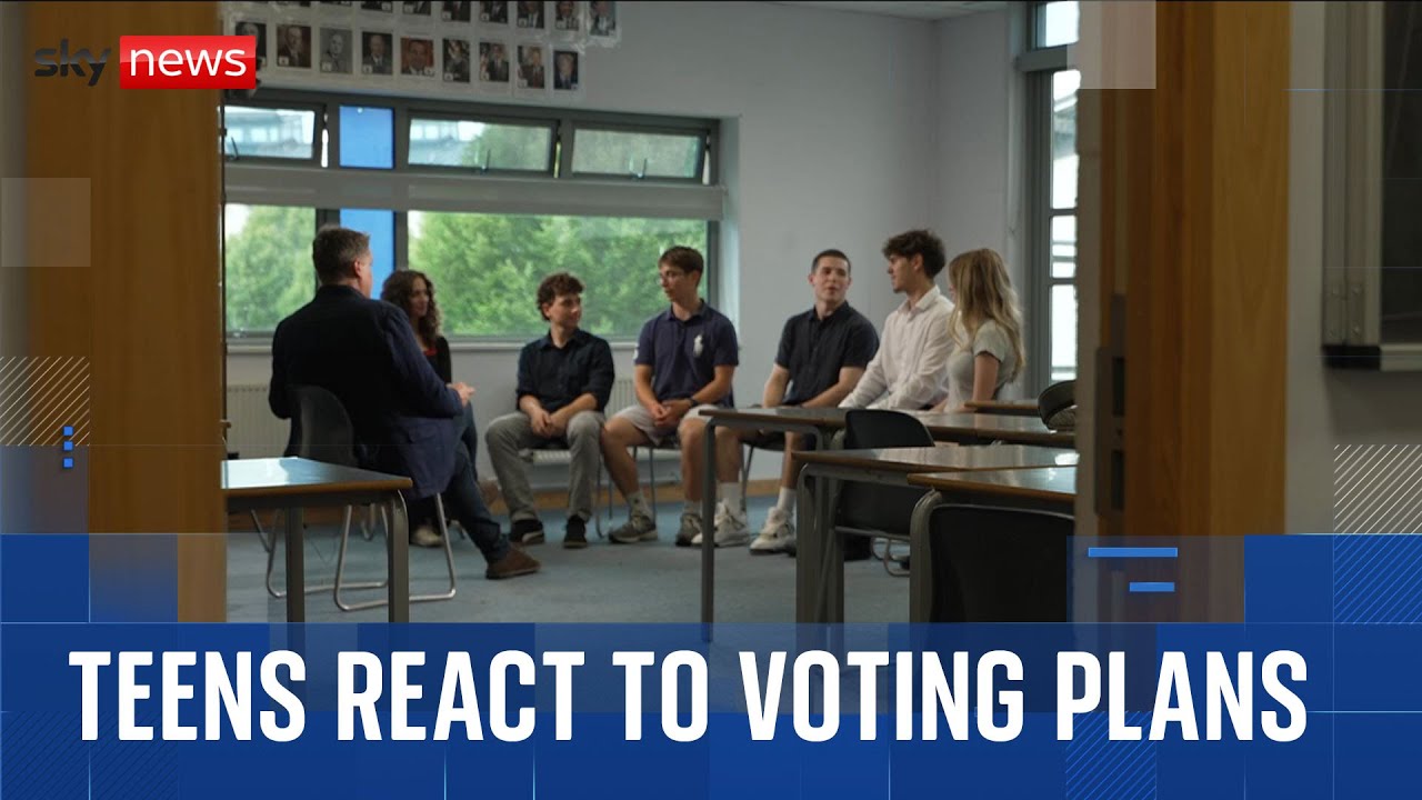 Teenagers react to plans to lower the voting age